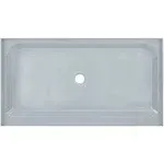 Swiss Madison Voltaire 60" x 36" Single-Threshold, Center Drain, Shower Base in Grey