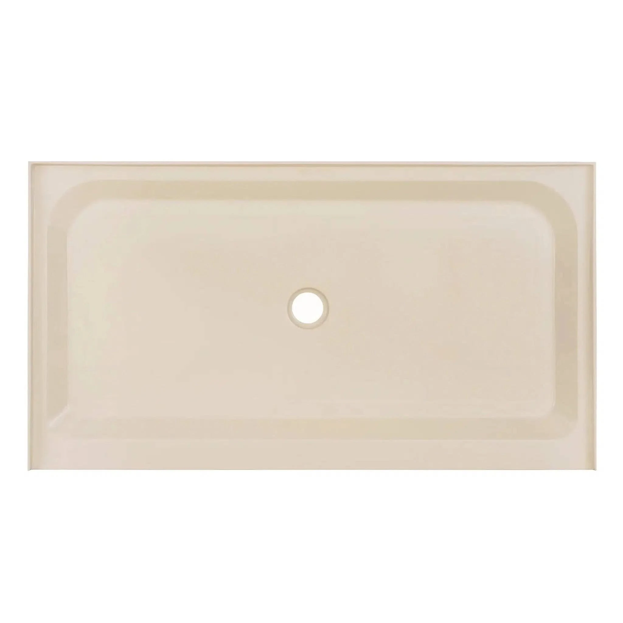 Swiss Madison SM-SB523V Showerbases in Different Colors and Sizes, with Varying Locations and Dimensions, 60 x 36 Center Drain, Bisque