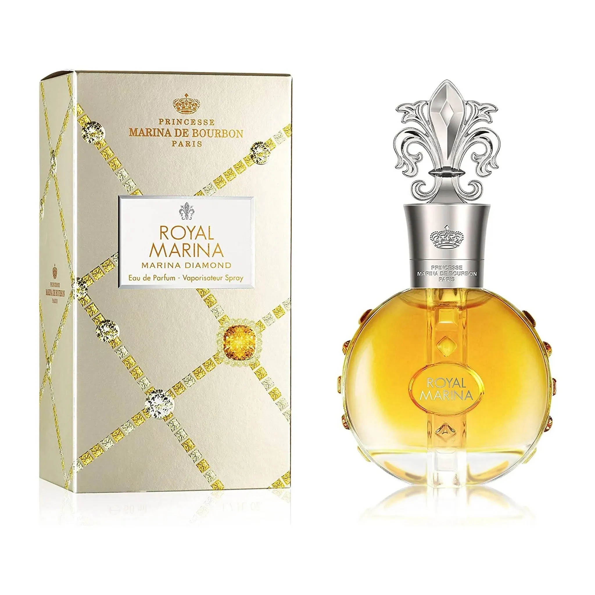 Marina de Bourbon Royal Marina Diamond Eau de Parfum, Perfume for Women, 3.4 oz