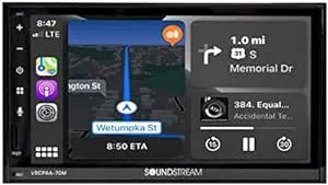 Soundstream VRCPAA-70M 7  2-DIN Mechless Head Unit w/Bluetooth CarPlay & Android Bundle