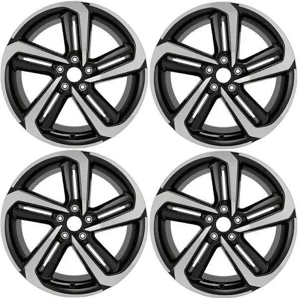 Used 2018-2022 Honda Accord OEM Wheels 19&#034; Machined Black 4 PCS Rims