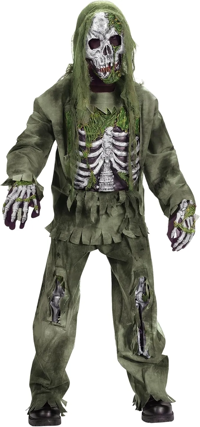 Fun World Boy's Skeleton Zombie Child Costume, M