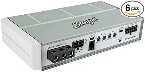 Stinger SPX700X4 Micro 4 Channel 700 Watt Powersports Amplifier for Motorcycles, ATV, Marine and Mobile Applications