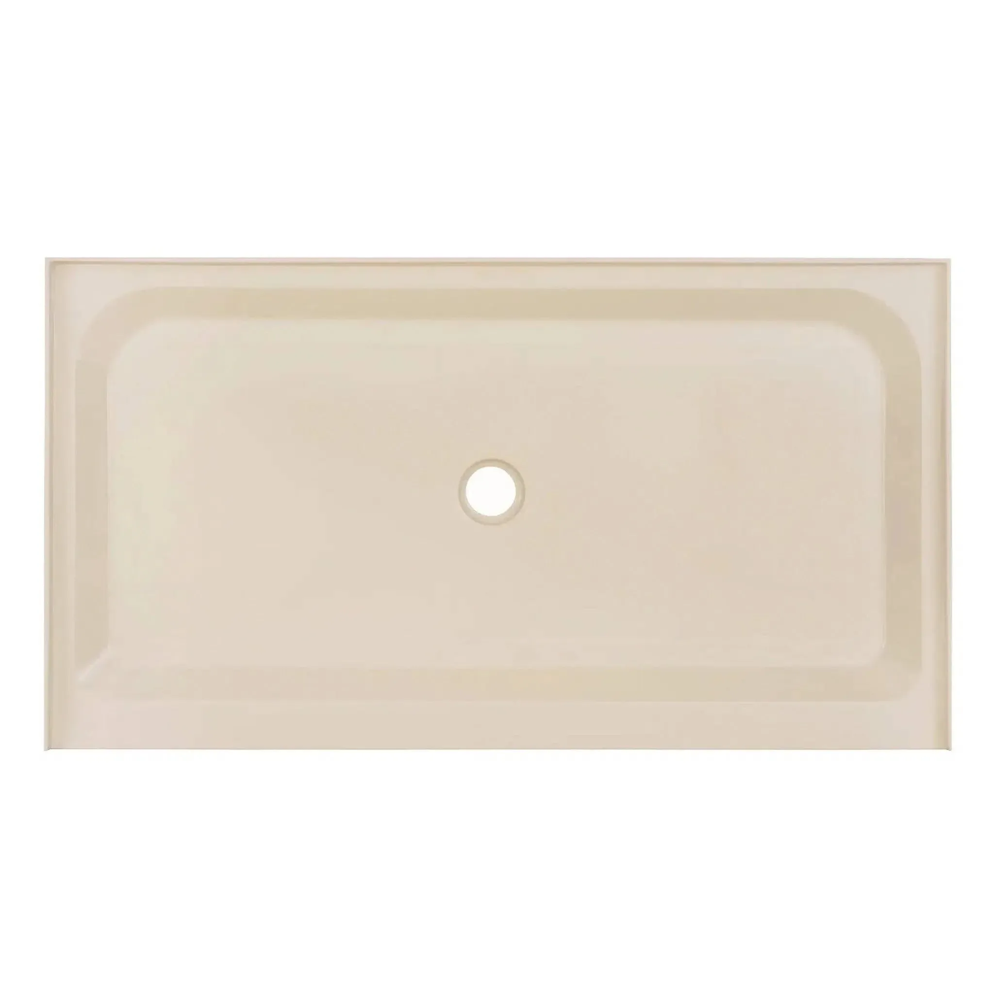 Swiss Madison Voltaire 60 in. L x 36 in. W Alcove Shower Pan Base with Center ...