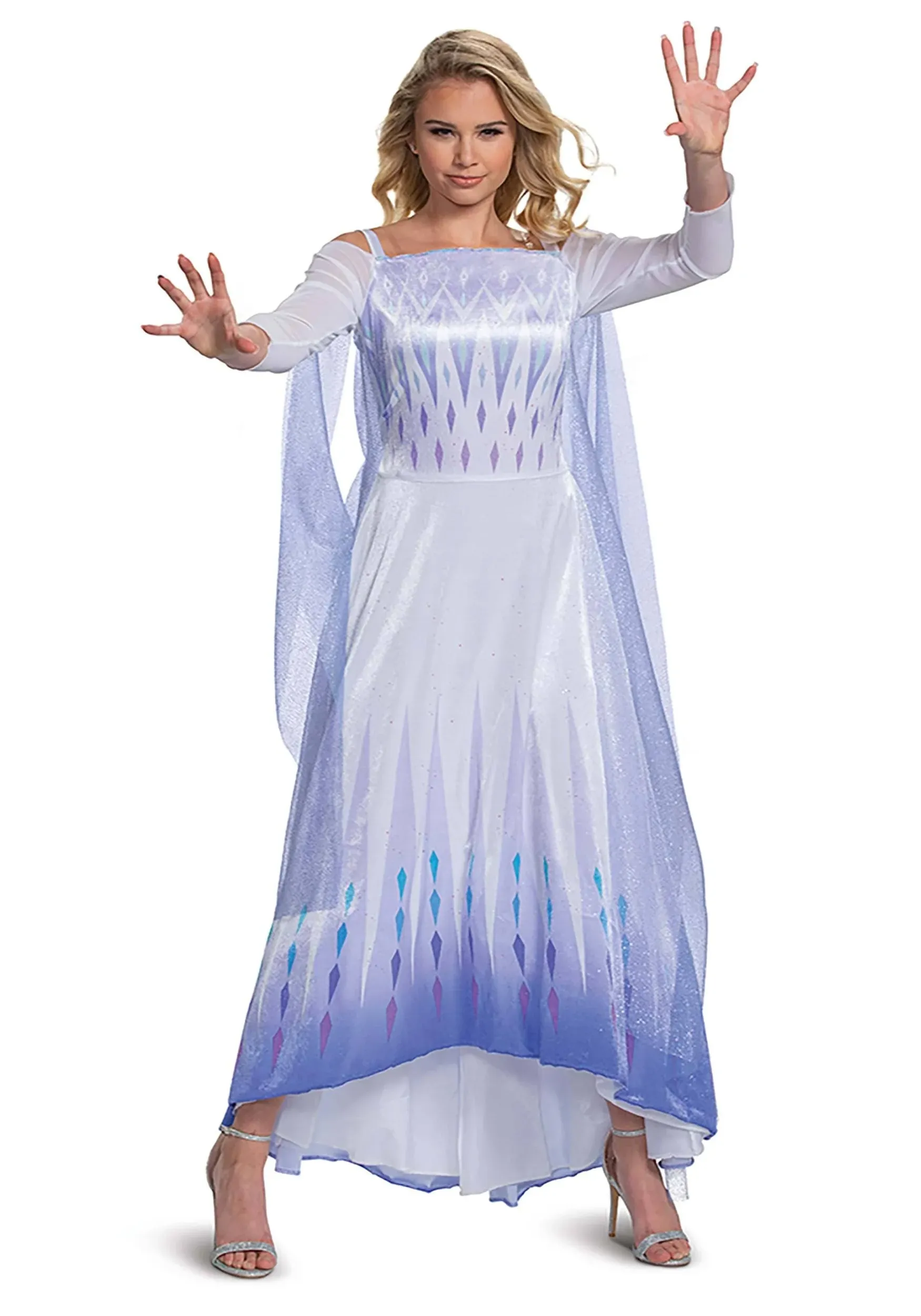 Disguise Women's Frozen Snow Queen Elsa Deluxe Costume