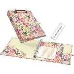 Mini 3 Binder 1 Inch Cute Binder for 5.5&#034; x 8.5&#034; with 5 Tab Dividers File Fol...